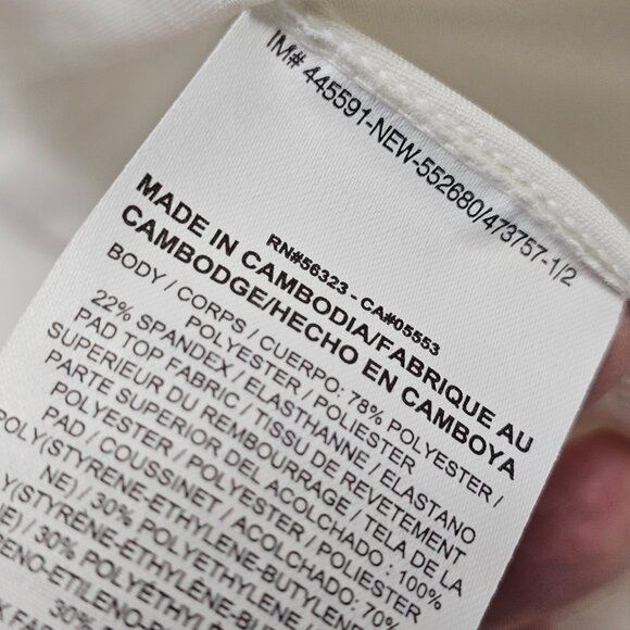 Nike Pro Athletic Compression Shirt Pads Rib Short Sleeve White XXL - Picture 5 of 9